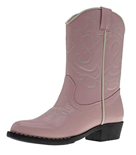 Canyon Trails Kids' Lil Cowboy Pointed Toe Classic Western Boots (Toddler/Little Kid (10 Us Toddler, Pink) #TOP2