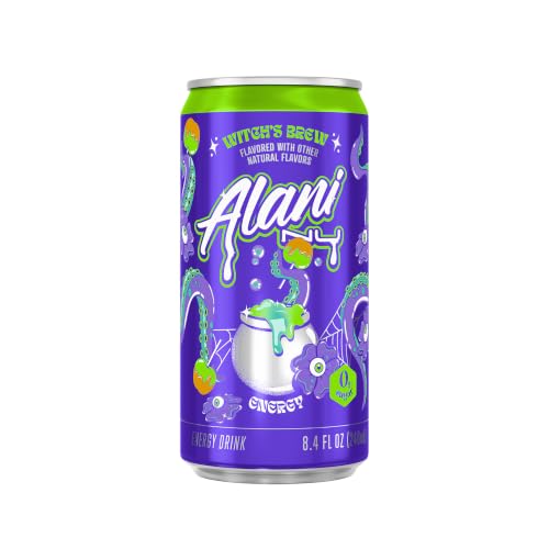 Alani Nu WITCHES BREW, Low Calorie Energy Drinks, 100mg Caffeine, Biotin, B Vitamins, Zero Sugar, 10 Calories or Less, 8 Fl Oz Cans, 12 Pack - image 2