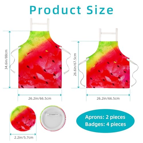 Tablier de serveuse multicolore pour pâtisserie et restaurant