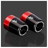 Velospeed Handlebar Grip End for Kawasaki Ninja 250 300 400 650 1000 400R 250R 250SX 1000SX H2R ZX14R ZX10R ZX6R Motorcycle CNC Aluminum Handlebar Bar Ends Plug Balance Pad Accessories (red)