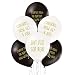Rude Graduation Balloons - Pack of 12 Premium White and Black Funny Balloons - Class of 2020