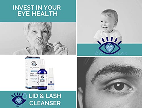 image for Heyedrate Lid and Lash Cleanser - Gentle, Pure Hypochlorous Acid Eyeli
