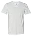 Bella Canvas Unisex Triblend Short Sleeve V-Neck Tee (White Fleck Triblend) (L)