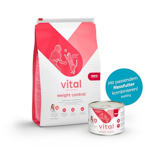 MERA Vital Weight Kontrol Katze (3kg), Diätfutter für ausgewachsene Katzen, wenig Fett, zur Erhaltung des Idealgewichts