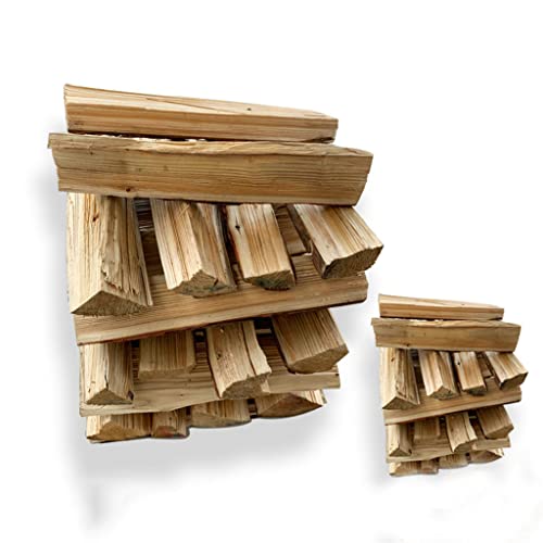 Leña Natural Pura Leña para Estufas de Leña Combustible para Hogueras Leña de Laurel Leña para Quemar Leña Seca para Camping Al Aire Libre Aprox 30 Cm Cover