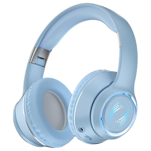 Cuffie con cancellazione del rumore cuffie wireless sopra lorecchio stereo ad alte prestazioni con bassi pesanti con isolamento acustico per PC computer tablet e telefono