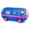 LOL Surprise 4-in-1 Glamper Fashion Camper with 55+ Surprises Fully-Furnished with Light Up Pool, Water Slide, Bunk Beds, Cafe, Bathroom, Closet, Vanity, BBQ Grill, and DJ Booth - Gift for Ages 6+