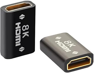 La Brodée HDMI Coupler 8K HDMI Extender, Female to Female HDMI Connector, Supports, Ethernet, HDMI Adapter, High speed Connector, Compatible with DVD, Blu-ray, TV…
