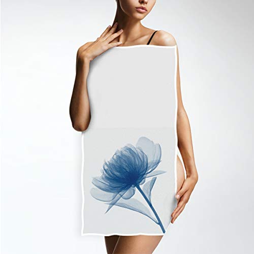 Blue Flickering Flower Hand Towels 16X30 In Modern Pattern Bathroom Towel Soft Absorbent Small Bath Towel Kitchen Dish Guest Towel Home Bathroom Decorations #TOP4