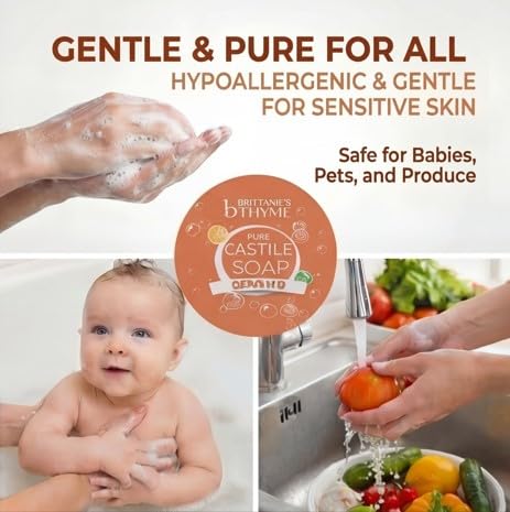 Brittanie's Pure Organic Castile Liquid Olive Oil Soap Refill, Frankincense, 1 Gallon | Face, Body Wash, Dishes, Pets & Laundry | Vegan & Gluten Free Non-GMO - Image 5