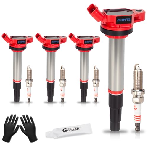 DOWYTA Set of 4 Upgraded Ignition Coil Pack and Spark Plug