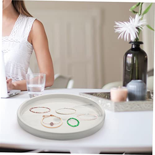 Plateau cosmétique Healvian style marbré pour une coiffeuse moderne et épurée