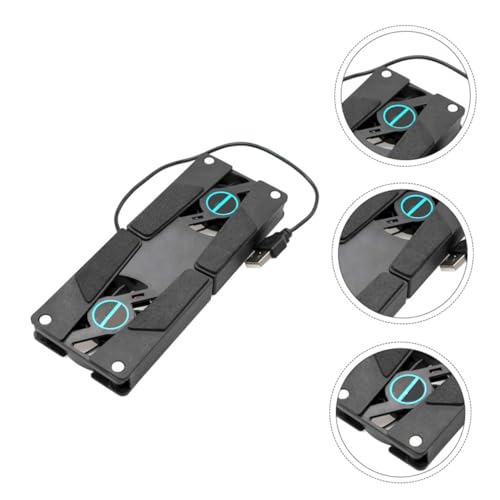 2PCS soporte plegable para laptop con ventiladores duales miniatura 7