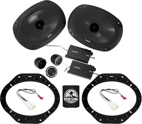 KICKER Speakers 6X9 inch for Ford F-150 2015-2024 Upgrade Kit - Pair of CS Series with Adapters and Harness, Car Audio Front Door Speaker CSS69, 46CSS694