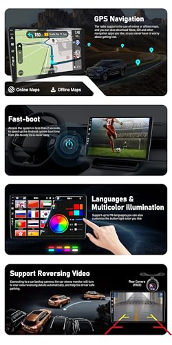 Radio Android para Lexus RX400H con control de volante y conexión WLAN integrada 5