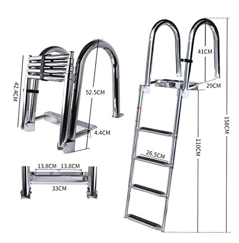 Échelle pliable de bateau cachée pour remonter à bord sans effort - 3