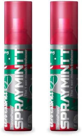 Spraymintt Mouth Freshener | Mukhwas | Breath Freshener | Oral Hygiene | 175+ sprays of instant long lasting with Zero Calories Freshness | Thandapaan flavour | 15g - pack of 2