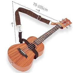 XWWDP Bandoulière sans Crampons pour ukulélé Sélectionné Café/Beige Bicolore Coton Respirant Longueur De La Sangle… - Les Beatles, Paul McCartney, John Lennon, RIngo Starr, George Harrison XWWDP Bandoulière sans Crampons pour ukulélé Sélectionné Café/Beige Bicolore Coton Respirant Longueur De La Sangle… – Image 7