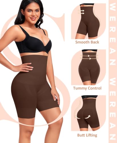 Image of HSR Women Waist Shapewear with Anti Rolling Strip Tummy Control Tucker Waist Slimming Panties Underwear Waist Shapewear