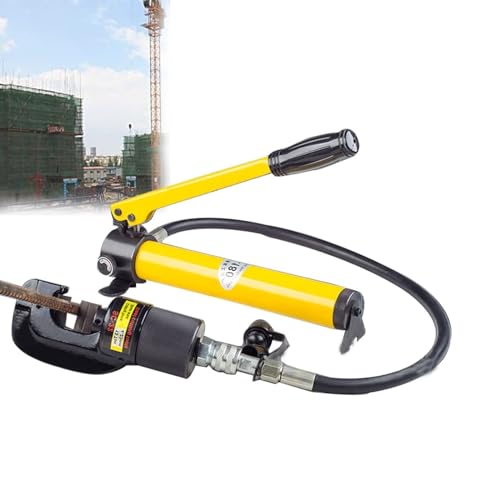 Manual Rebar Cutter and Cp-180 Hydraulic Pump, Hydraulic Bolt Cutter for φ4-16/4-22mm Rebar, Hydraulic Rebar Cutting Pliers with High Hardness Sharp Blade (Size : 8t)