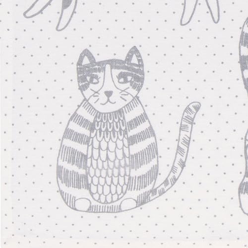 Image of Now Designs Floursack Dishtowel Set of 2 | London Gray Purr Party