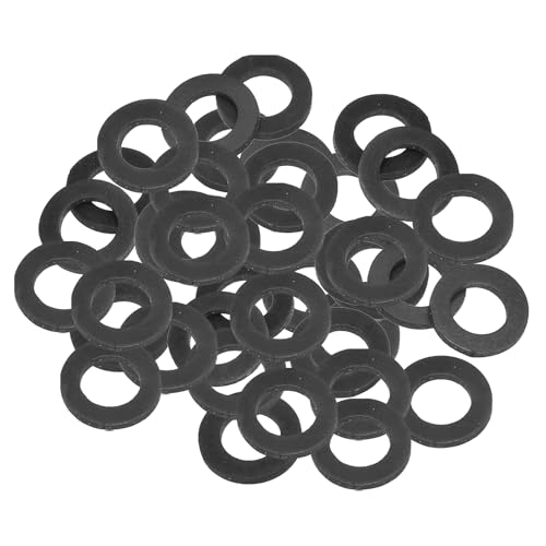 Patikil Arandela Plana De Goma M16, 40 Pcs, 16 Mm De Diámetro Interno, 27 Mm De Diámetro Externo, 3 Mm De Grosor, Junta Espaciadora De Sellado Para Grifo, Tubería De Agua, Manguera, Negro