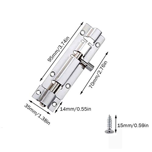 Concisea 2 Pezzi 4 pollici Serratura della