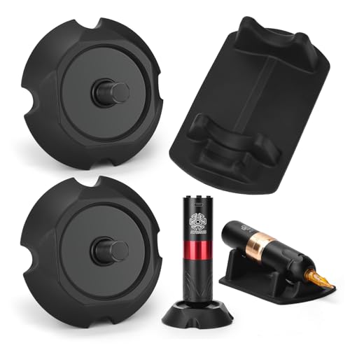 ATOMUS 2 soportes para bolígrafos de tatuaje con soporte de silicona para bolígrafo para el trabajo, kit de equipo de tatuaje ATOMUS 2 soportes para bolígrafos de tatuaje con soporte de silicona para bolígrafo para el trabajo, kit de equipo de tatuaje