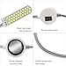 Imagen de Lixada 2PCS 2W 30LED Máquina de Coser Lámpara de Luz Base Fija Magnética Flexible Tubo Flexible Cuello de Ganso Diseño para Tareas Domésticas [Clase de eficiencia energética A]