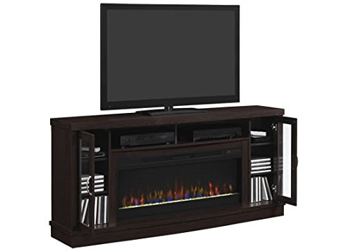 Classic Flame Hutchinson 70" Infrared Electric Fireplace Entertainment Center & 42" Linear Firebox - Oak Espresso, 42Mm3115-Pe91 & 42Ii042Fgt #TOP1