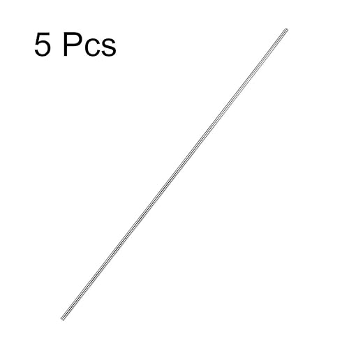 Miniatura 3 de uxcell Varilla redonda sólida de acero inoxidable 304 de 0.079 in x 11.811 in para manualidades de bricolaje - 5 piezas