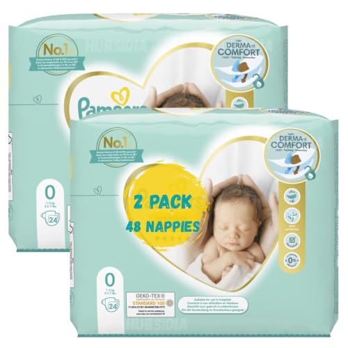 Newborn Nappies Size 0 2 Packs (2 x 24)