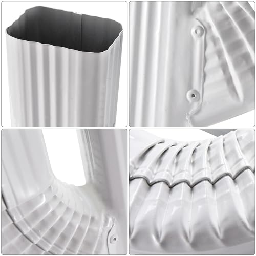 VYH Gutter Downspout Y Connector 3x4 Left Connector 3x4 Upright High Gloss White, Downspout Y Connector 3x4, Gutter Y Connector, Y Downspout Connector - Thumbnail 5