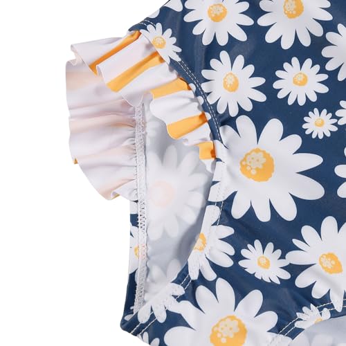 Image of LIZENS One Piece Swimsuit for Girls Swimwear with Ruffled Children Bathing Suit