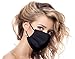 Produktbild Urhome Behelf Gesichtsbedeckung 100% Baumwolle Made in Europa, Kälteschutz Gesichtsmaske, Staubdichte Maske I 1 x Bedeckung Schwarz