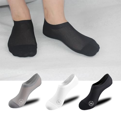 Image of Ultra Thin Non-Slip Nylon No-Show Liner Socks for Women | Barefoot Feel,Non-Slip Heel Grip,Ultra-Thin Invisible,For Sneakers /Dance /Hiking,Diabetic & Sensitive Feet Safe,Plus Sizes