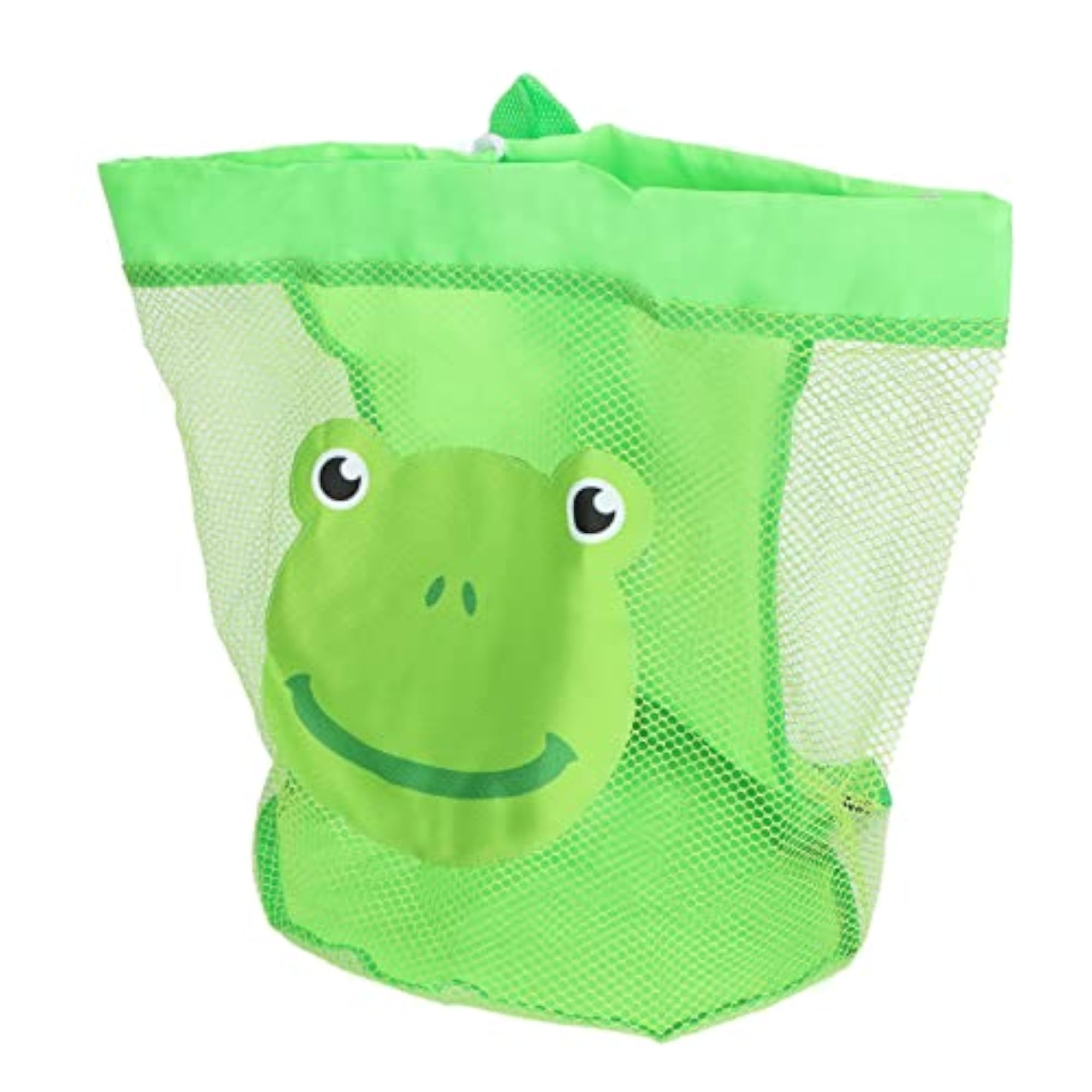 Kids Quick Dry Drawstring Beach Mesh Bag, Collapsible