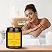 Scented Massage Candle Monoi de Tahiti - Soy Wax Candle 3.5Oz - Relaxing Massage Candle - Blend of Coconut & Almond & Monoi de Tahiti Oils - Vanilla Oleoresin - Skin Care - Beauty - Aromatherapy