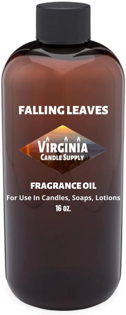 Falling Leaves Fragrance Oil (16 oz Bottle) for Candle Making, Soap Making, Tart Making, Room Sprays, Lotions, Car Fresheners, Slime, Bath Bombs, Warmers…