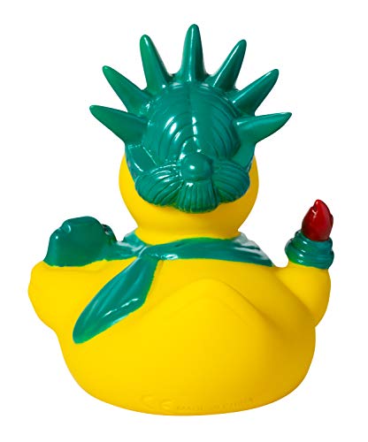 Artisan Owl Lembrança de Nova York Pato de borracha amarelo de 10 cm (Estátua da Liberdade Pato de B