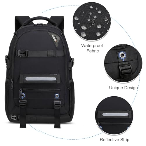 RUCYEN Anti-Theft Skateboard Backpack