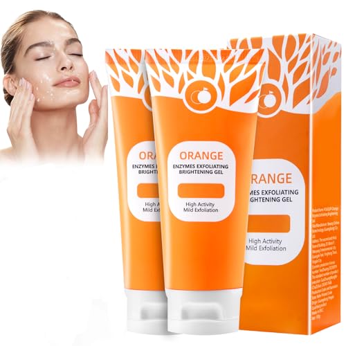 Dandin Orange Exfoliating Gel, Orange Exfoliating Peeling Gel für Damen, Gesichtspeeling, Oranges Exfoliating Gels, für alle Tiefenreinigung