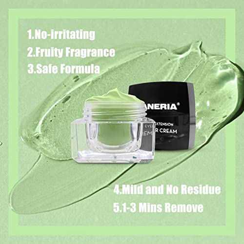 2 unidades de creme removedor de cílios | Creme removedor de extensão de cílios 20 ml | Creme de sab