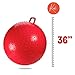 Kicko Bouncy Knobby Ball with Handles 36 Inches - 2 Pack - for Teens and Adults - Assorted Colors, Colors May Vary, Sold Deflated
