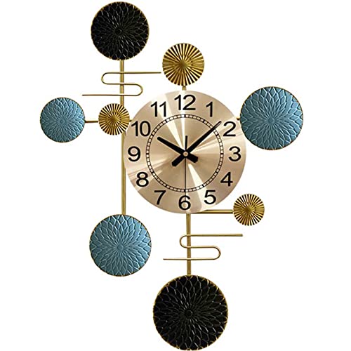 Grande horloge murale haut de gamme en métal pour maison et bureau