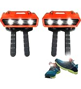 Ankrs Portable Rechargeable & Waterproof Shoe Light 2 PCS; Rechargeable LED Light for Runners, Hi...