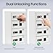 Cellphone Locker 12 Slots Charging Station Combination Lock for iPad Storage USA, Lock White for Office Classroom (12-Cell)