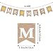 Banner de Arpillera de Mr and Mrs, Banderínes de Boda con Cadena...