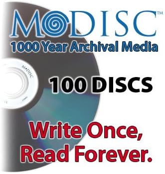 M-Disc DVD+R 4.7GB 4x Media 100 Discs