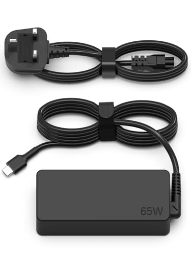 MJXYXCDH 65W USB C Laptop Charger Compatible with Lenovo Thinkpad x1 Carbon T14 T15 T470 T580 T590 X280 X380, Yoga 720 910 920, Chromebook C330 S340 100e 300e 500e Type C AC Adapter Power